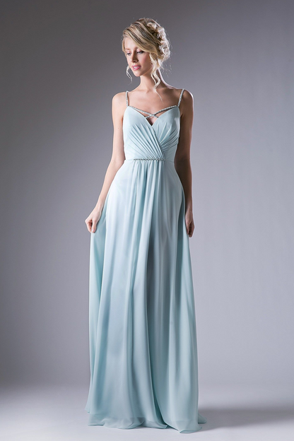 V Neckline With a Beaded Band Dress