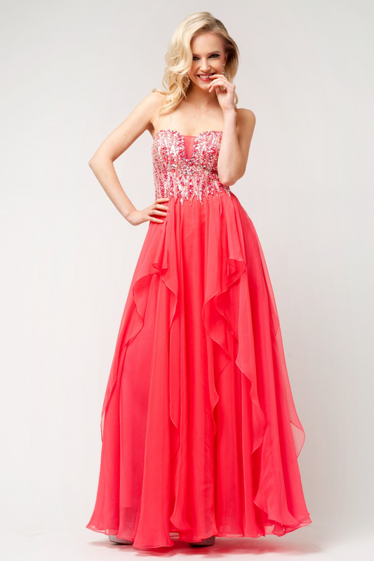 Strapless Layered Dress