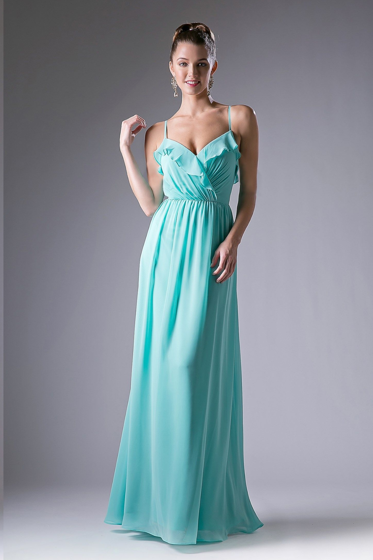 Chiffon Long Empire Waist Dress