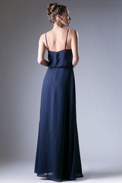 Long V Neckline Dress