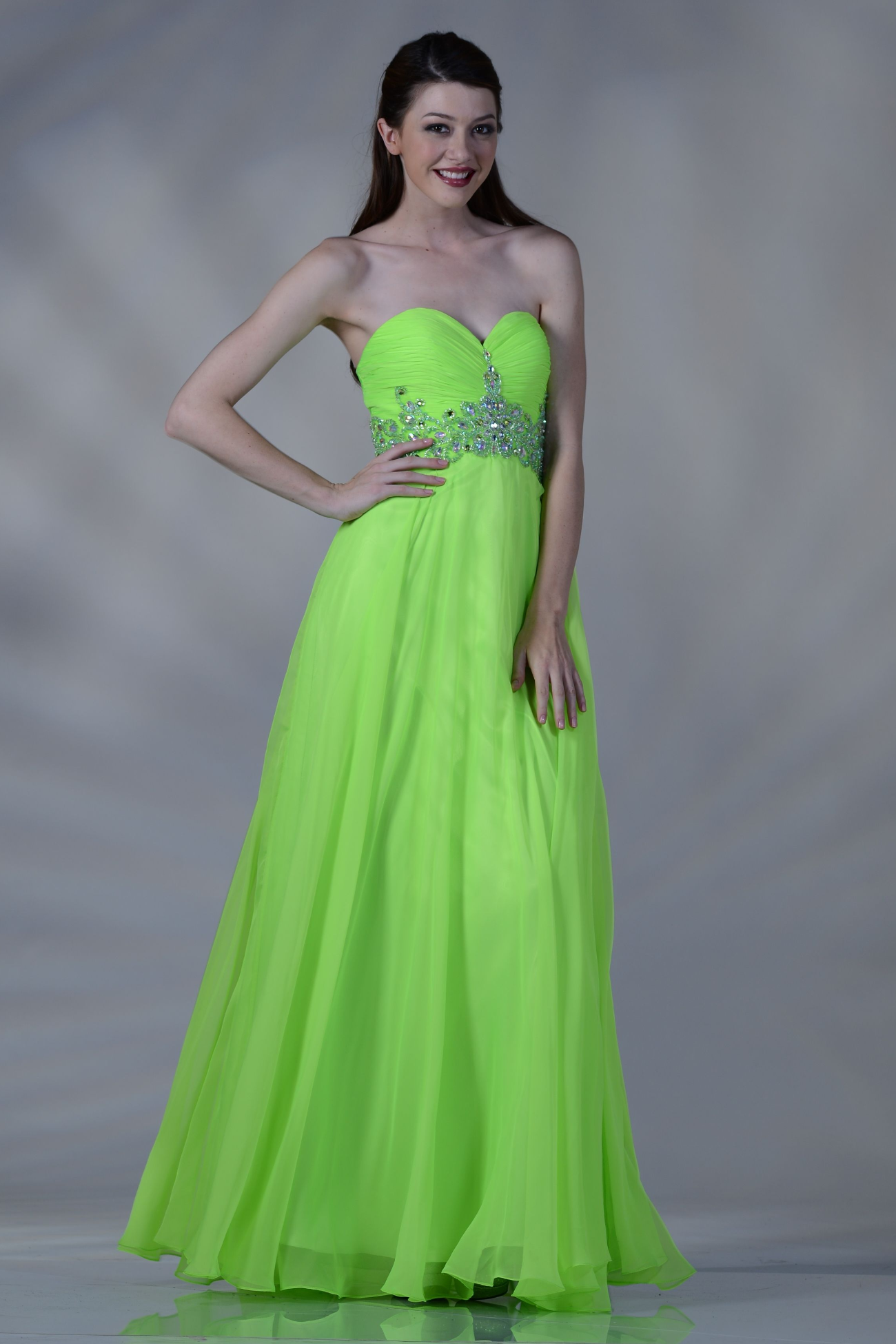 Fitted Gown with Halter Neckline with Open Back