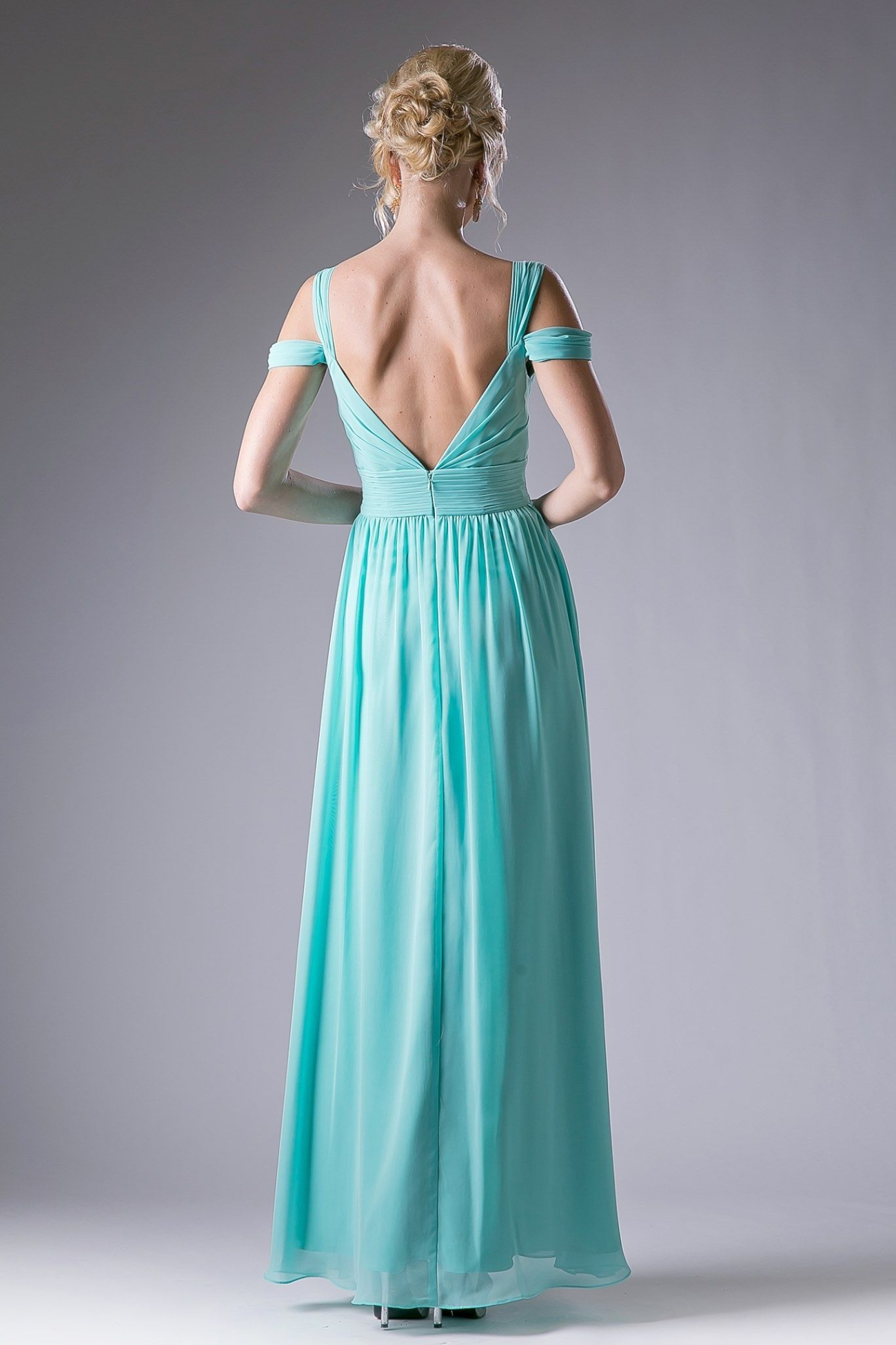 A-Line Long Chiffon Dress