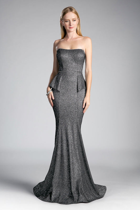 Copy of Fitted Beaded High Neck Cap Sleeves Fitted Gown