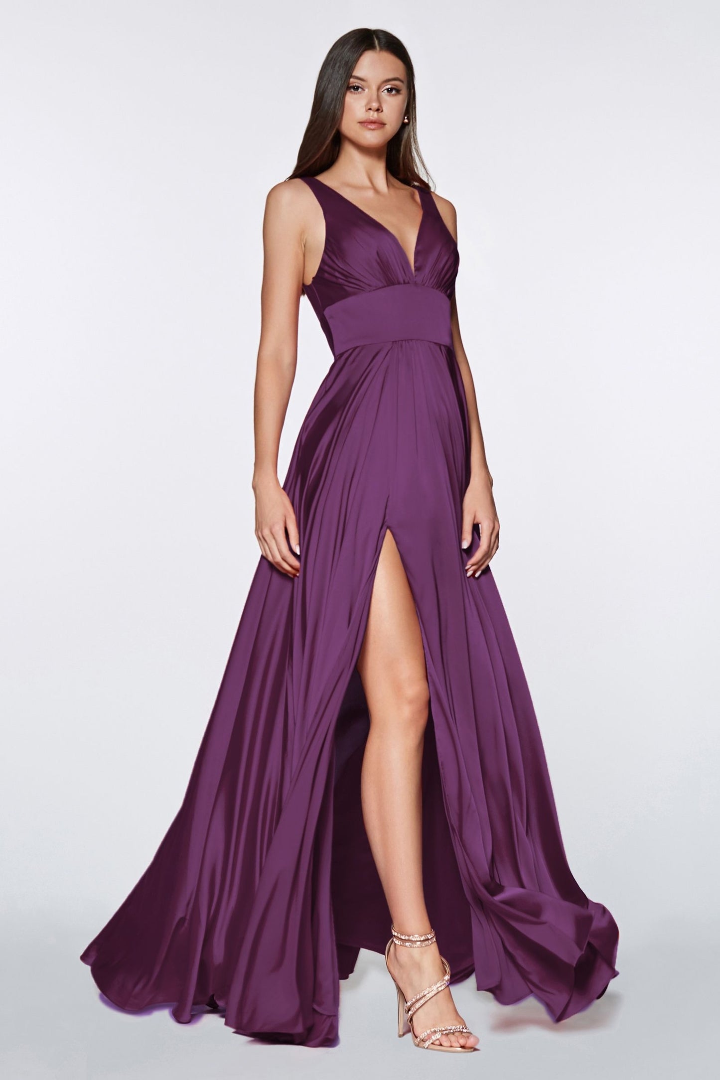 Soft Satin A-Line Dress