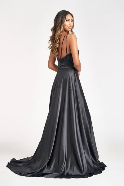 Mesmerizing High Slit A-line Dress by Elizabeth K