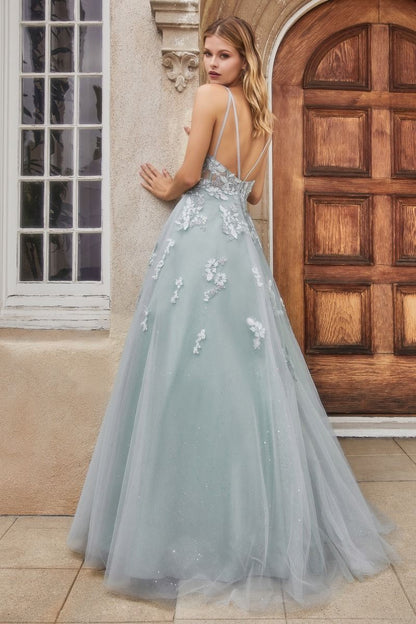 Floral Embroidered Sophia Ball Gown