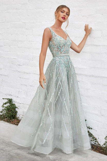 Gemma Jewel Beaded Ball Gown