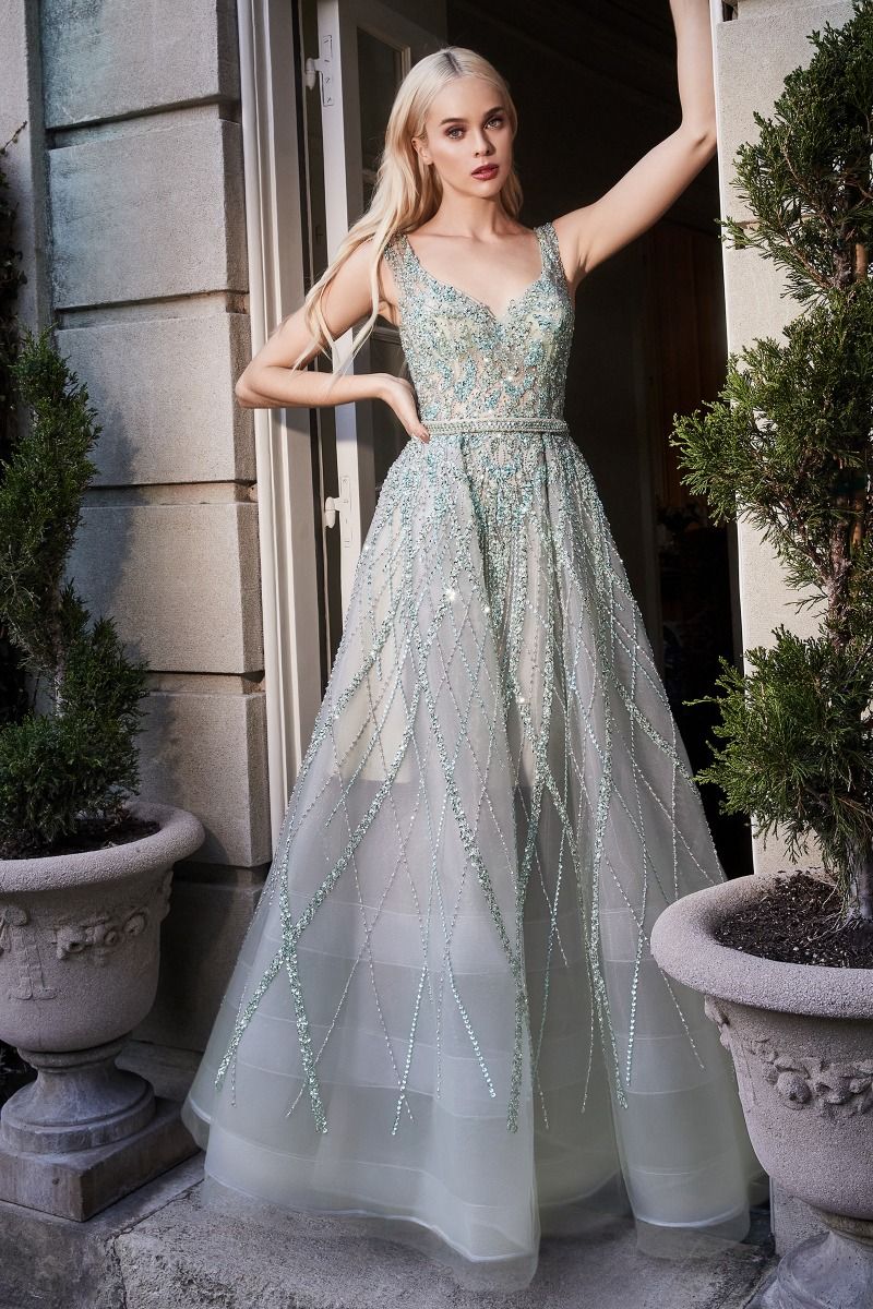 Gemma Jewel Beaded Ball Gown