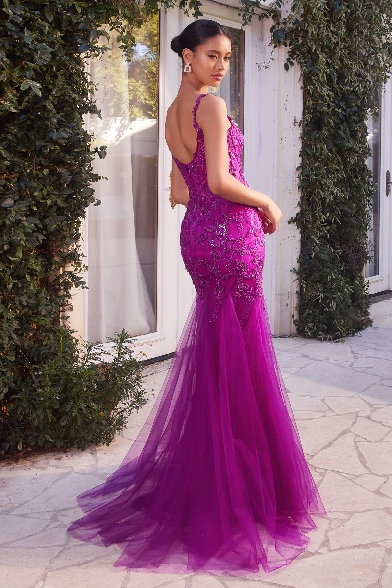 Lace & Tulle Mermaid Gown