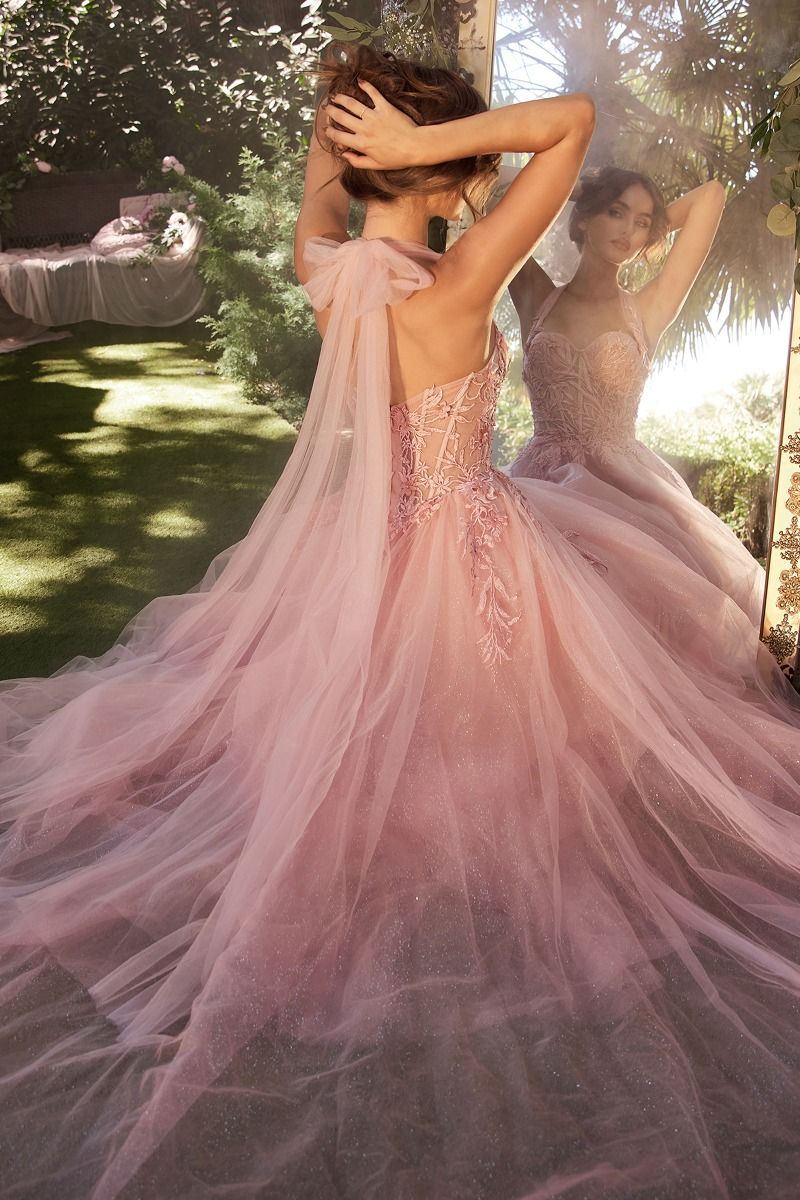 Layered Tulle Ball Gown