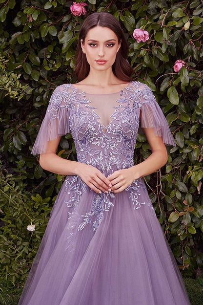 Estate Floral Tulle Gown