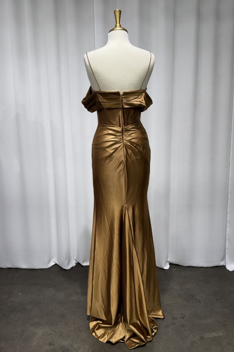 Bronze Fitted Gown