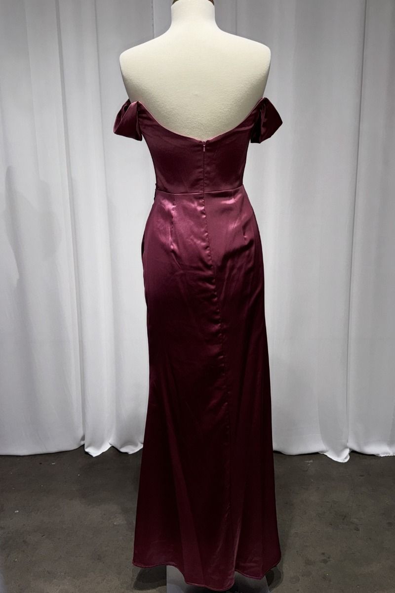 Satin Fitted Dress