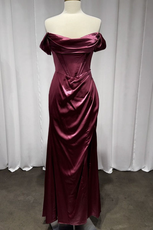 Satin Fitted Dress