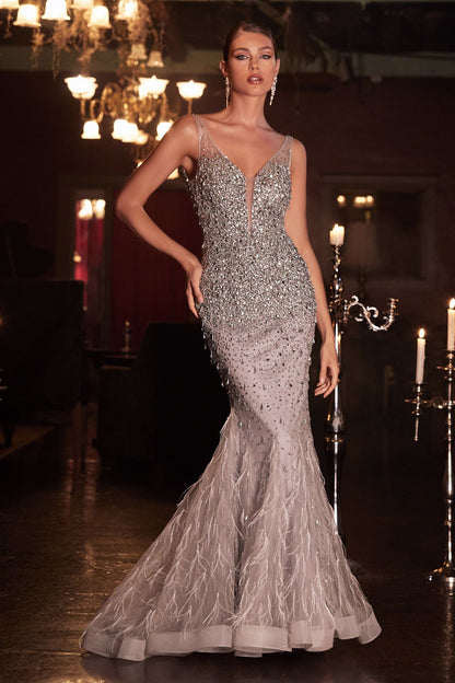 Beaded Mermaid Gown