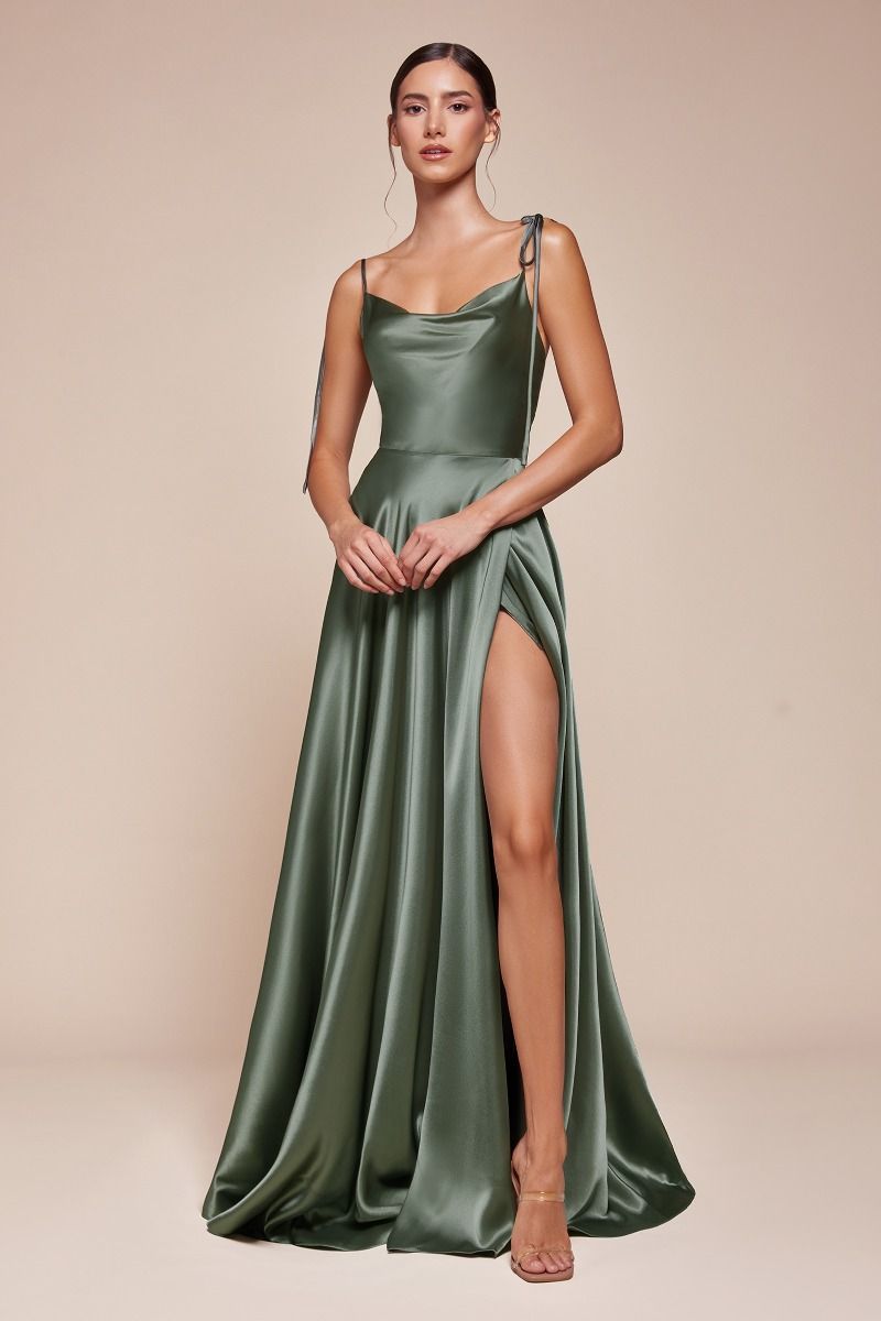 Satin A-Line Dress