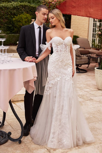 Off The Shoulder Mermaid Bridal Gown