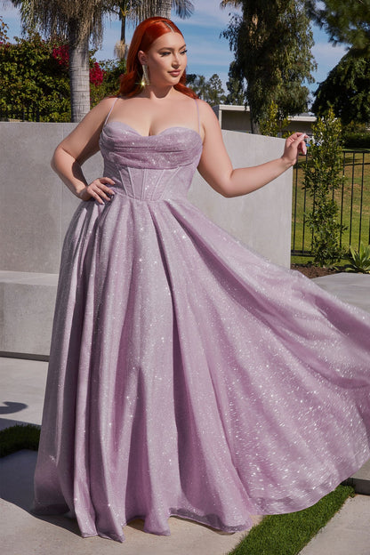 Glitter A-Line Gown