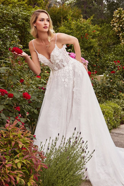 Layered Lace A-Line Bridal Gown