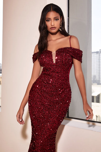 Twinkling Sequin Mermaid Gown