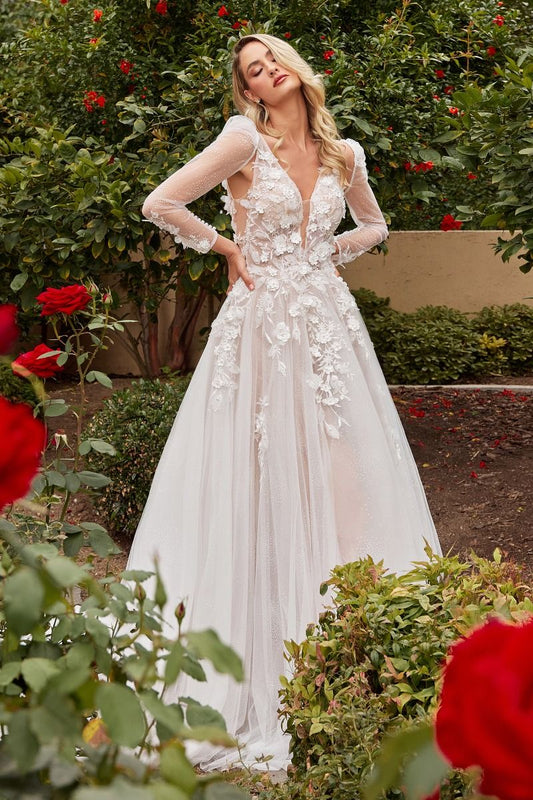 A-Line Wedding Gown With Removable Sleeves