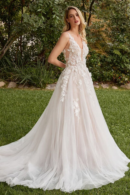 A-Line Wedding Gown With Removable Sleeves