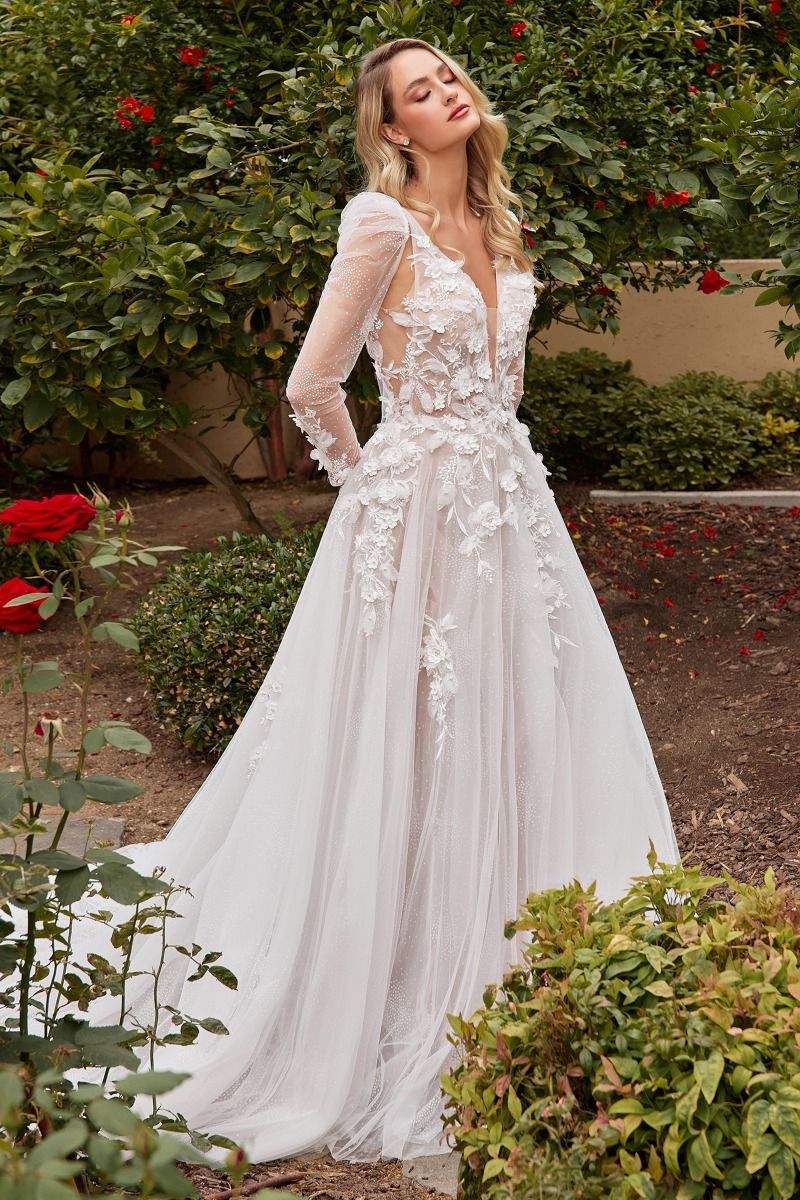 A-Line Wedding Gown With Removable Sleeves