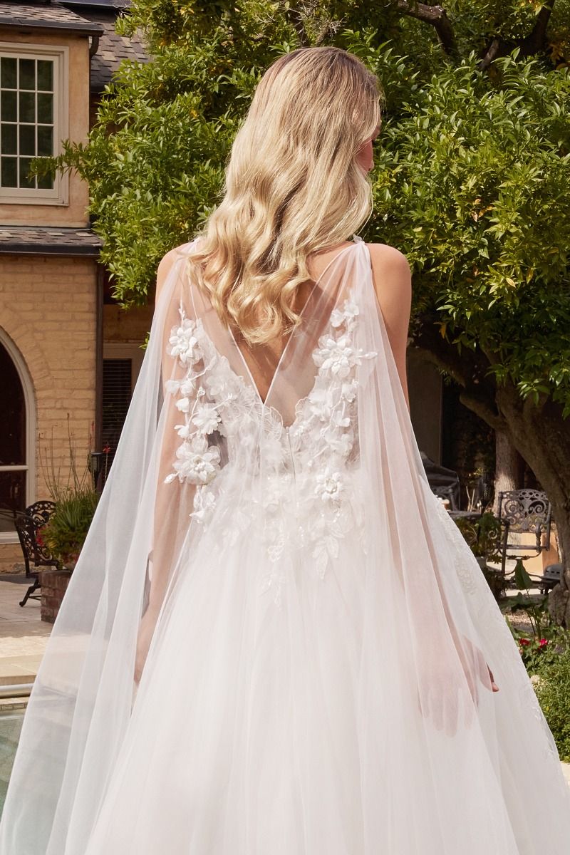 Layered Tulle Wedding Ball Gown