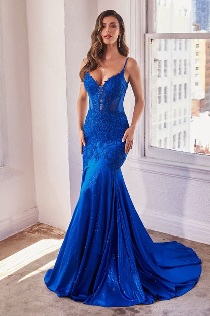 Glitter & Lace Mermaid Gown