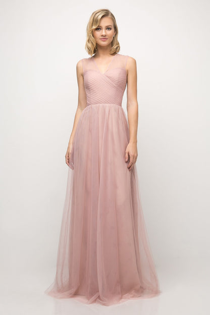 Layered Tulle A-Line Bridesmaid Dress