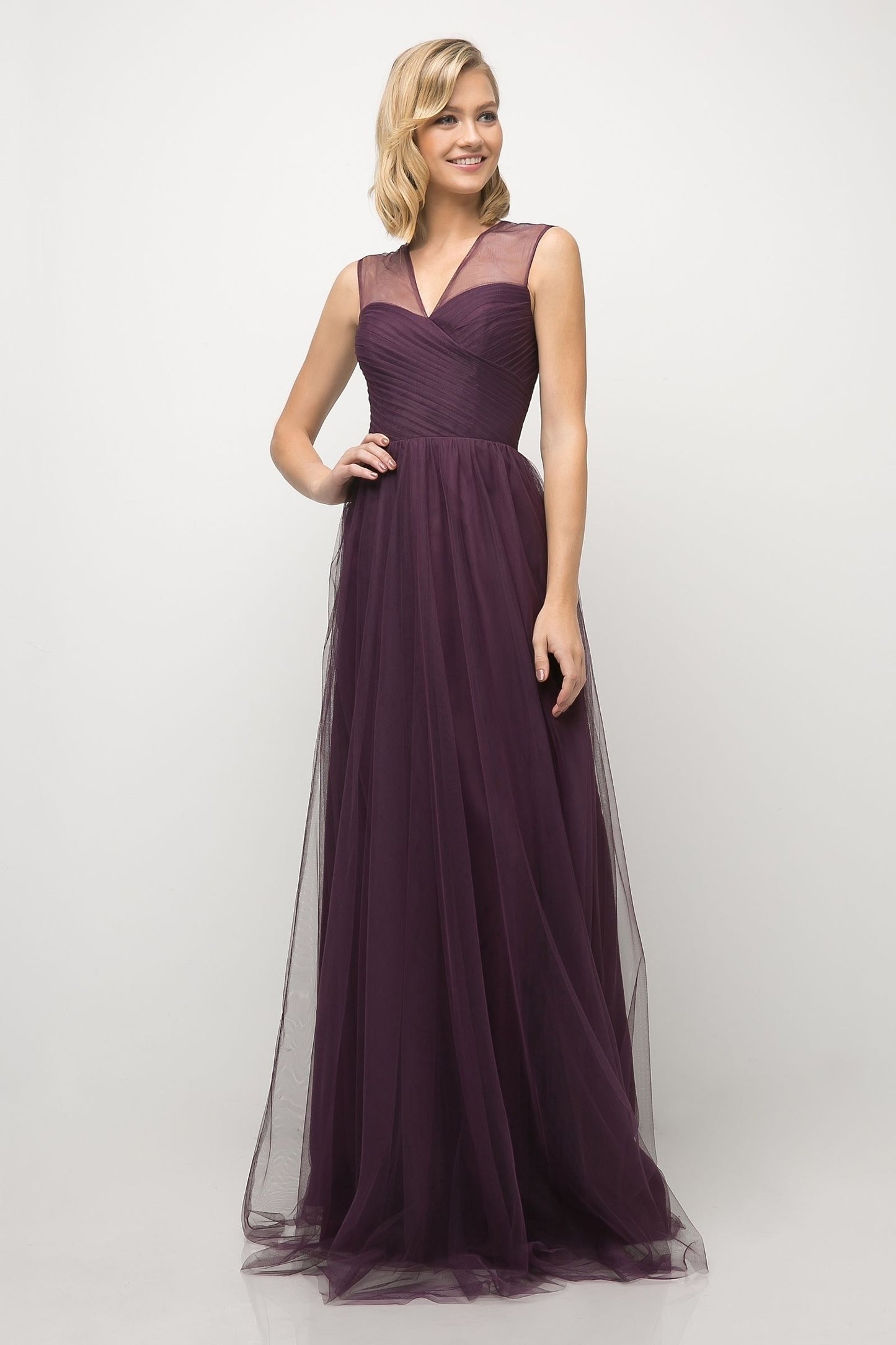 Layered Tulle A-Line Bridesmaid Dress