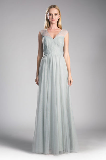 Layered Tulle A-Line Bridesmaid Dress