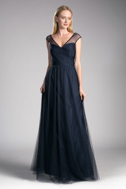 Layered Tulle A-Line Bridesmaid Dress