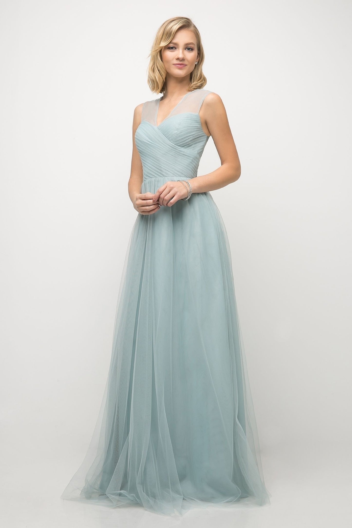 Layered Tulle A-Line Bridesmaid Dress