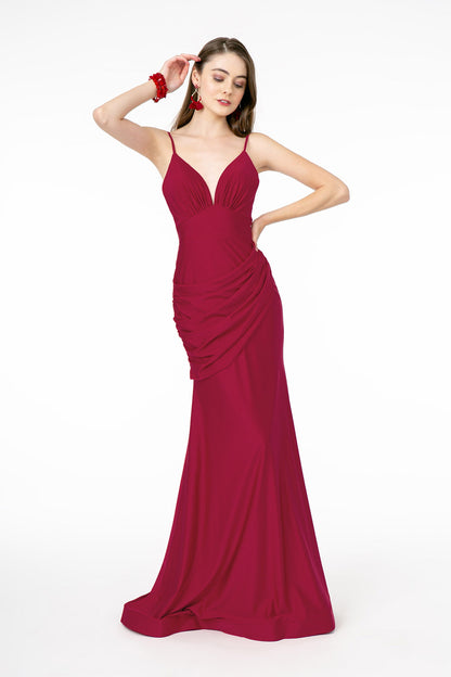 Sweetheart Neckline Jersey Long Dress