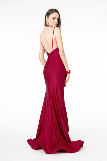 Sweetheart Neckline Jersey Long Dress