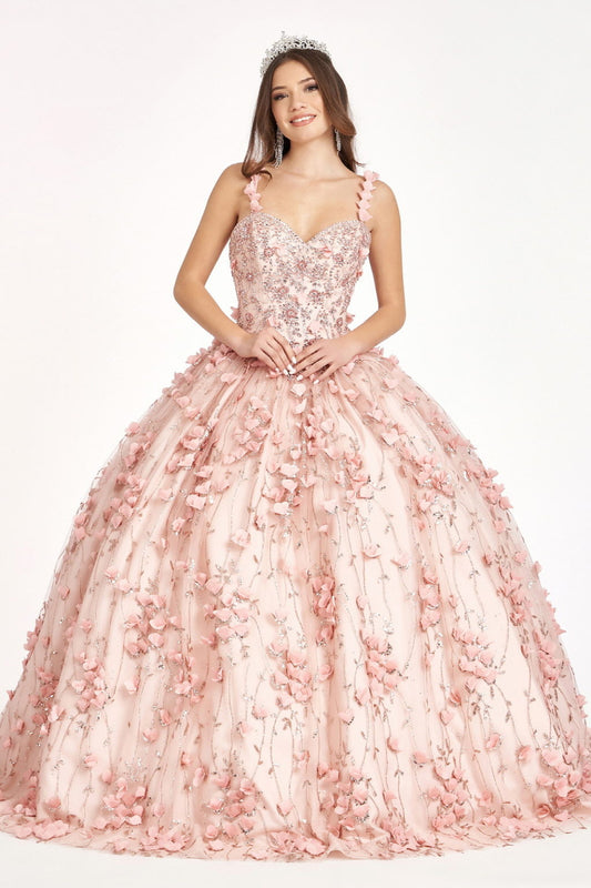 Beads and Jewel Embellished Bodice Sweetheart Quinceanera Dress