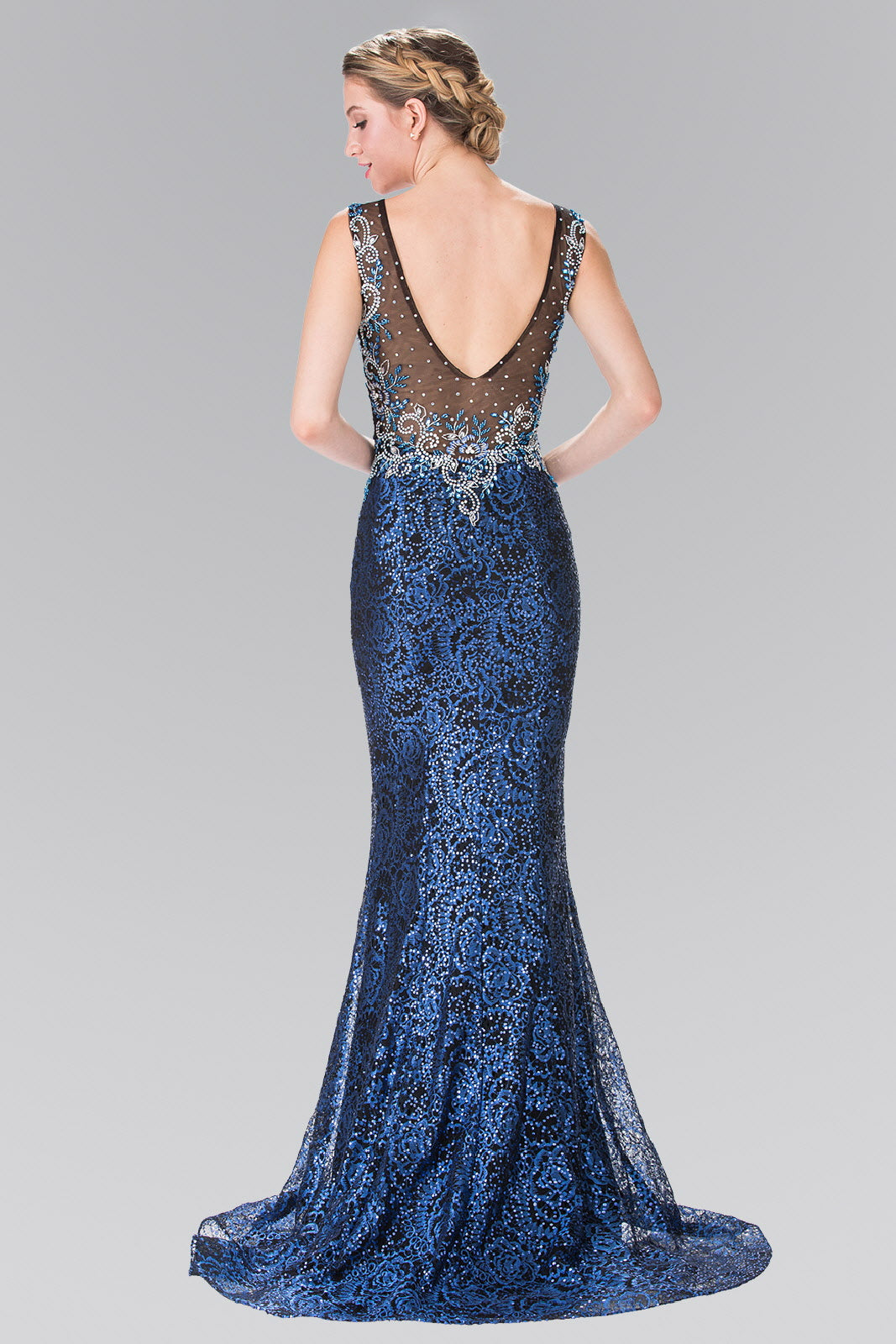 Beads Embroidered Sequin Long Dress