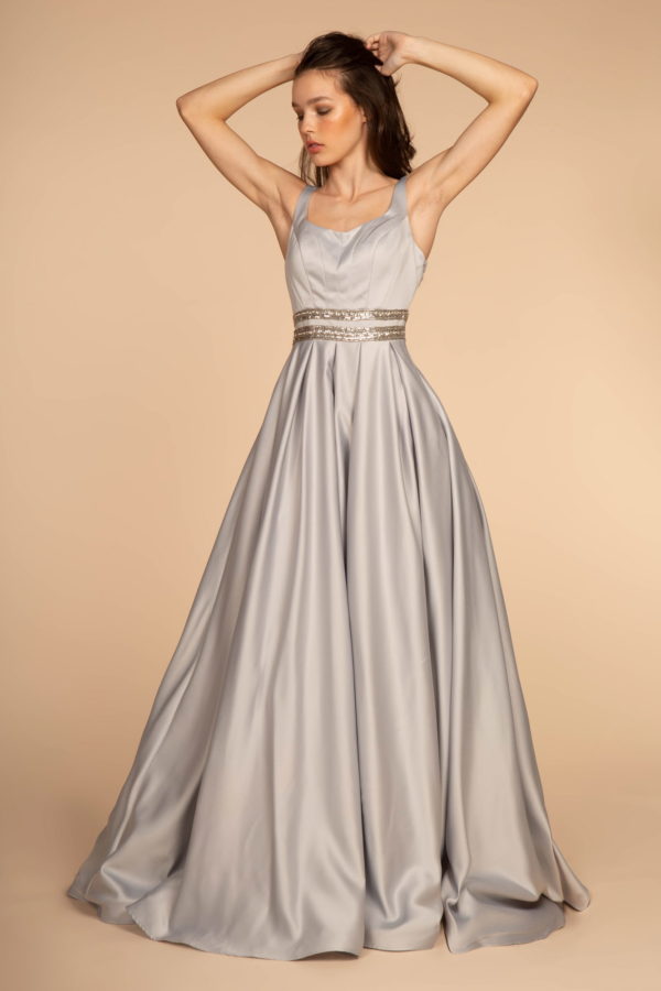 Lustrous Fit and Flared A-Line Dress by Elizabeth K