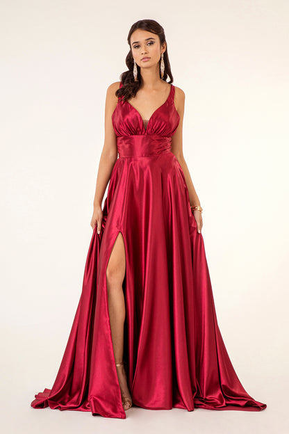 Mesmerizing High Slit A-line Dress by Elizabeth K