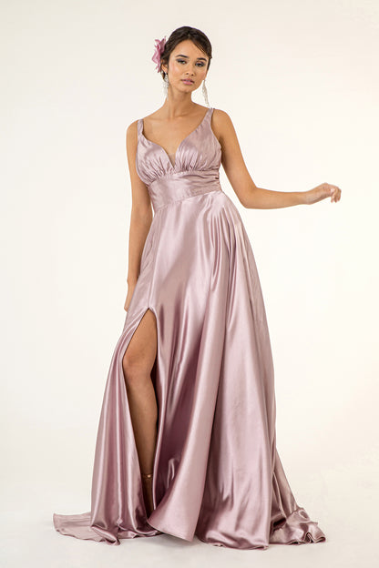 Mesmerizing High Slit A-line Dress by Elizabeth K