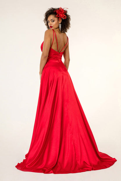 Mesmerizing High Slit A-line Dress by Elizabeth K