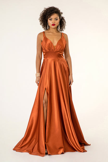 Mesmerizing High Slit A-line Dress by Elizabeth K