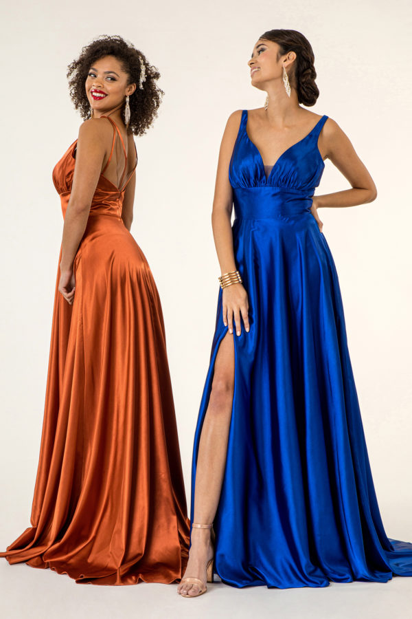 Mesmerizing High Slit A-line Dress by Elizabeth K