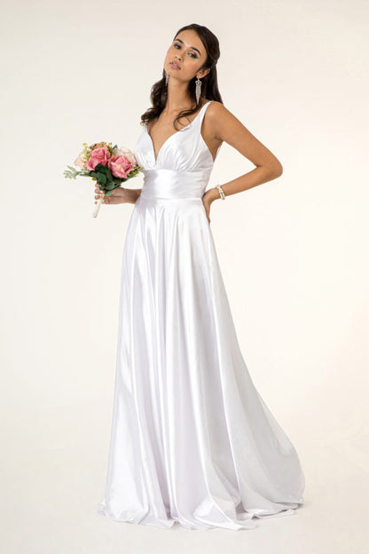 Mesmerizing High Slit A-line Dress by Elizabeth K