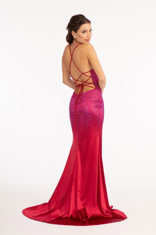 Sweetheart Beads Embellished Satin Mermaid Dress