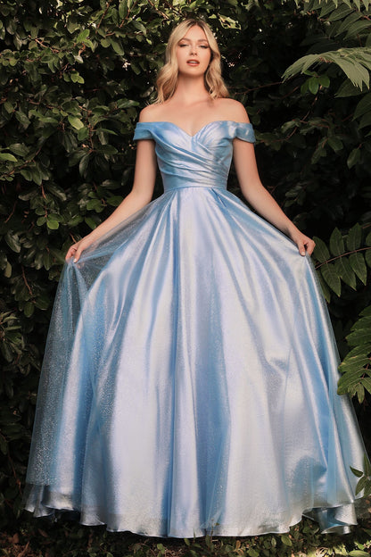 Off The Shoulder Organza Ball Gown