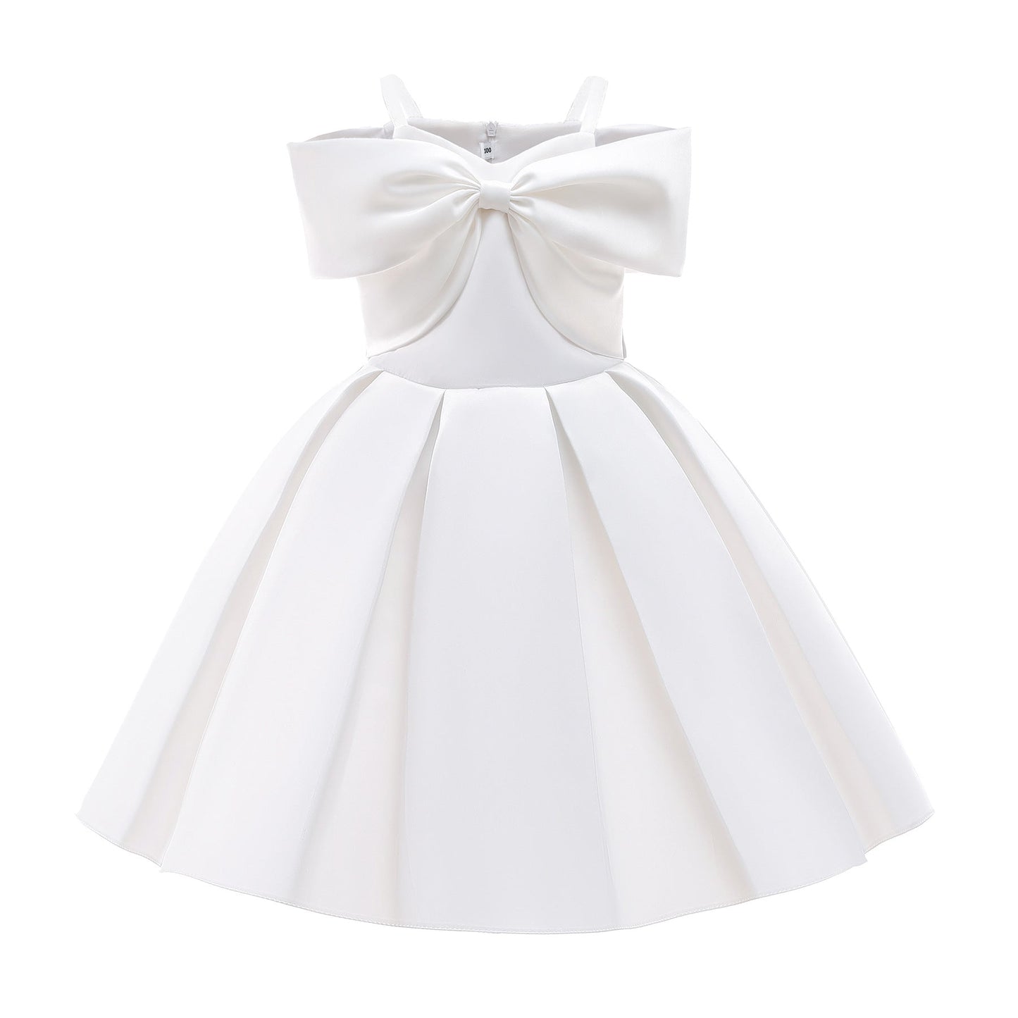 Baby Girl Solid Color Sling Princess Fashion Dress Children’s Formal Dress