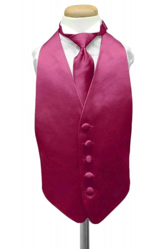 Luxury Satin Kids Tuxedo Vest 2