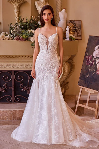 Fitted Lace Mermaid Wedding Dress